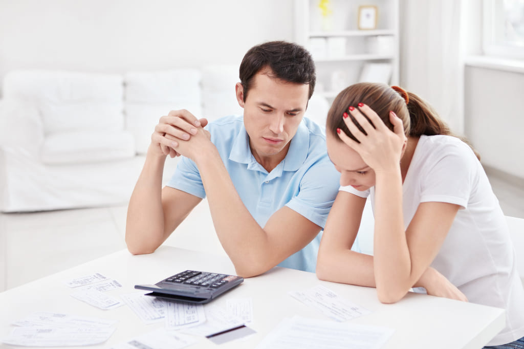 Client is depressed about debt